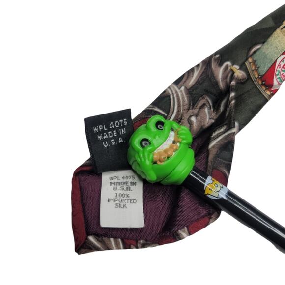 Tabasco Oysters Hot Pepper Sauce Necktie Vintage Men's All Silk Tie - Picture 6 of 8